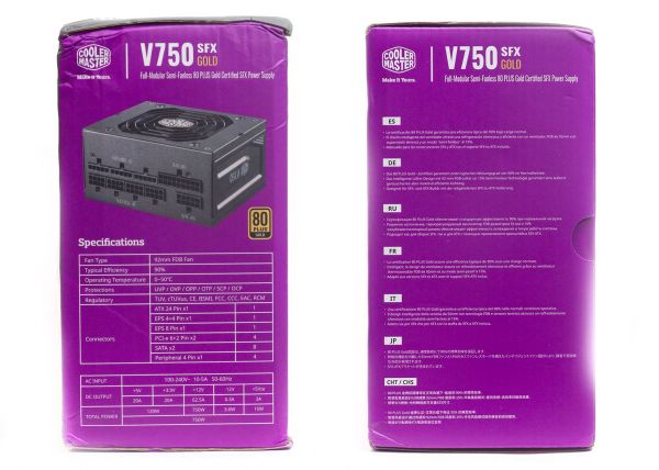Обзор и тестирование блока питания Cooler Master V750 SFX Gold